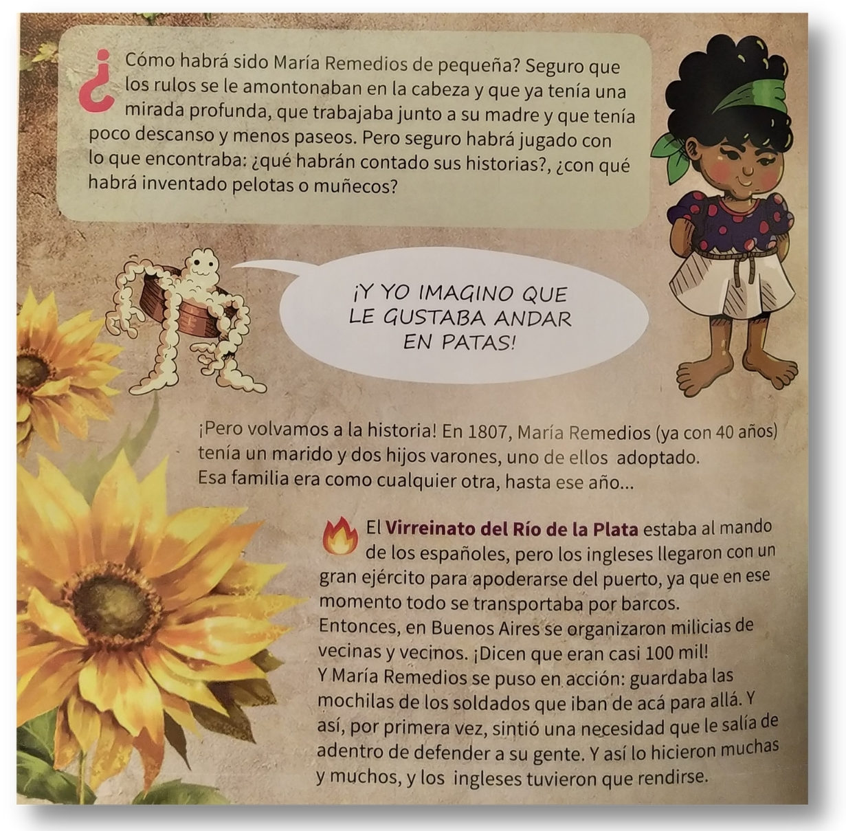 María Remedios del Valle para chicas y chicos - Educainicial